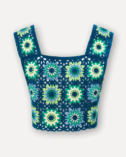 Укороченный ажурный топ - Incity фото 7