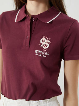 Polo Yaka Nak??l? Kad?n Ti??rt
