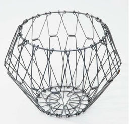 Удивительная Фруктовница металлическая складная ваза для фруктов, хром - Aopen фото 4