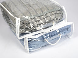 АРТ-015 Покрывало полиэстр жатый 200*220 "Полоска серый кардинал"