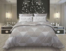 Наволочка 50*70 см, бязь Комфорт, на пуговицах (Галактика, шоколад)