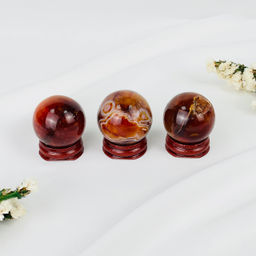 Шар из Сердолика на подставке