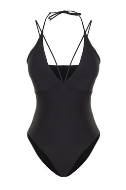 Siyah V Yaka Biyeli Normal Paca Mayo TBESS23MA00326