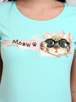 Футболка женская _ 12380/Cat - F5 фото 2