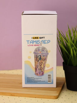 Тамблер "Love heart", blue (450 ml)