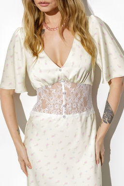 Платье Pirs 6662 пастельный желтый  фото 2