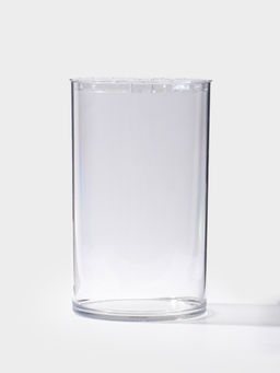 Ваза для цветов с крышкой «Альваро», 25×15 см, пластик, прозрачная