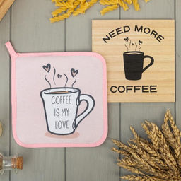 Набор кухонный Coffee прихватка, подставка под горячее