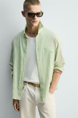 REGULAR FIT CHECK SHIRT LIMITED EDITION - Zara фото 6
