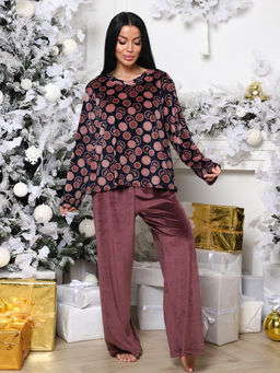 450 ЖЕНСКАЯ ПИЖАМА (брюки) (Кофе) - А-дина фото 2