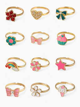 Цена за 36 шт. Кольцо Выбражулька «Лето», безразмерное, фасовка 36 шт., форма МИКС, цвет МИКС