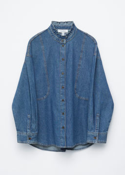Blusa vaquera de corte holgado