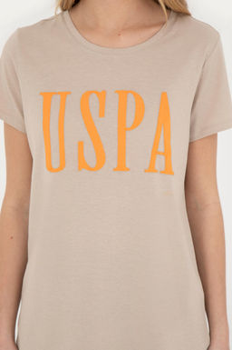 U. S. Polo Assn / Женская футболка светло-хаки с круглым вырезом - U.s. polo assn фото 21