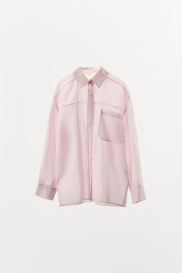 STRIPED PYJAMA SHIRT - Zara фото 5