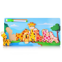 Пазл-вкладыш Жирафы - Щепочка фото 5