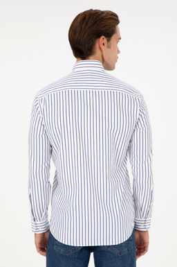 Мужская темно-синяя рубашка с длинным рукавом Неожиданная скидка в корзине - U.s. polo assn фото 5