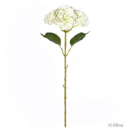 Цветок искусственный Гортензия 68 см белая / GT41-16 /уп 36/360/А
