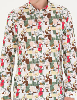 Рубашка Pierre Cardin Regular Fit длинный рукав хаки