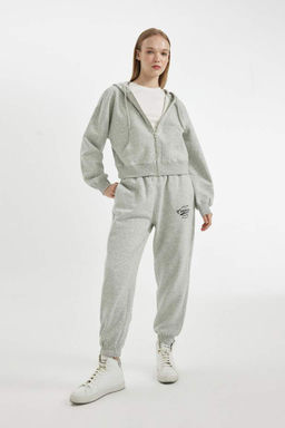 Толстовка Cool Standard Fit с капюшоном на молнии - Defacto фото 2