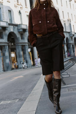 LONG BERMUDA SHORTS WITH BELT - Zara фото 4