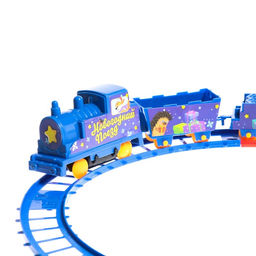 Железная дорога Новогодний поезд, работает от батареек, 3+