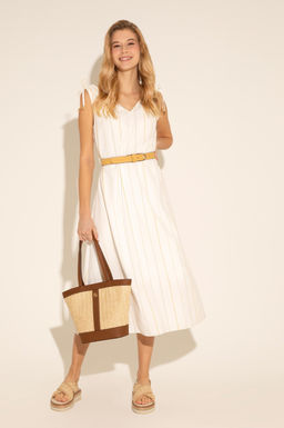 Женское тканое платье цвета хаки - U.s. polo assn фото 8