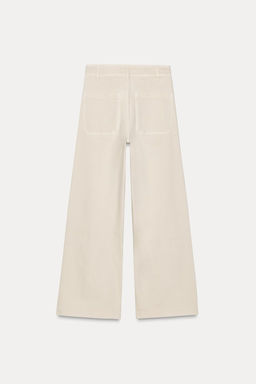 ZW COLLECTION HIGH-WAIST WIDE-LEG JEANS WITH POCKETS - Zara фото 8
