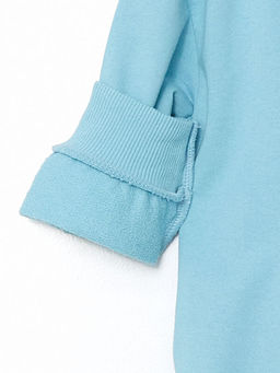 Bisiklet Yaka Bask?l? Erkek Bebek Sweatshirt - Waikiki фото 3