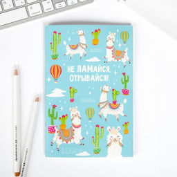 Подарочный набор "Не ЛАМАйся", тетрадь, ручка, брелок