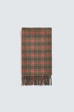 VISCOSE BLEND CHECK SCARF - Zara фото 3
