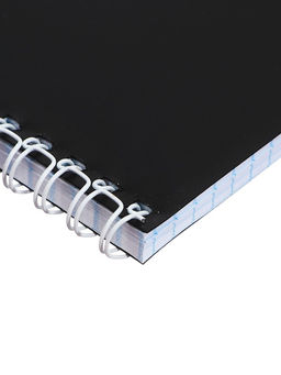 Цена за 2 шт. Блокнот А6, 80 листов в клетку на гребне Calligrata, пластиковая обложка, чёрный