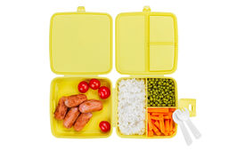 Ланч-бокс 1,2 л 15*15*9 см Бенто SUB + вилка и ложка (модель 487) - Elan gallery фото 8