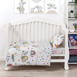 Барашки Детский/Пододеяльник: 1 шт. - 147*112; Простыня: 1 шт. - 150*110; Наволочка: 1 шт. - 40*60; Бязь ясельная - Артпостелька фото 2