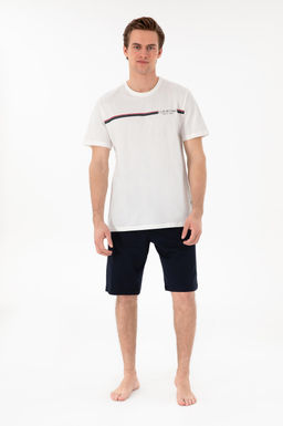 Erkek Beyaz Pijama Tak_m_ Sepette S_rpriz _ndirim - U.s. polo assn фото 4