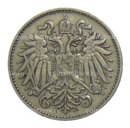 Монета 10 геллеров 1894 года Австрия