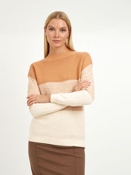 джемпер женский из хлопка в широкою полосу - Glenfield фото 4