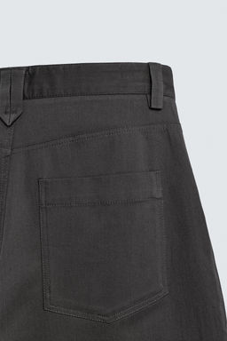 PANTAL?N WIDE  FIT CROPPED / Gris Antracita - Zara фото 11