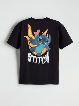 Bisiklet Yaka Stitch Bask?l? Erkek ?ocuk Ti??rt - Waikiki фото 3
