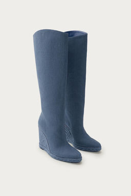 BOTA CU?A MARISA BERENSON X ZARA / Azul Vaquero