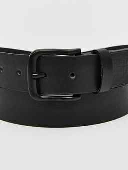 Deri G?r?n?ml? Erkek Kemer