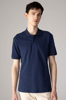 New Regular Fit K?sa Kollu Basic Duz Polo Tisort - Defacto фото 9