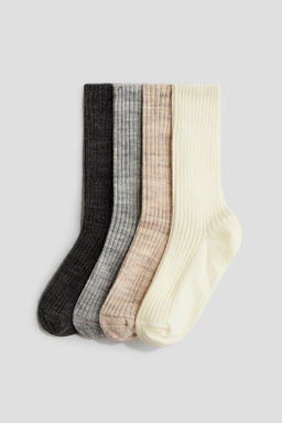 Pack de 4 calcetines de canal? en mezcla de lana