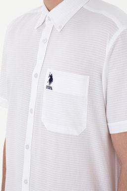 Erkek Beyaz K_sa Kollu G_mlek Sepette S_rpriz _ndirim - U.s. polo assn фото 7