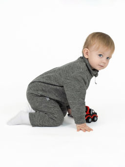 Комбинезон детский флисовый серый - Утенок фото 4