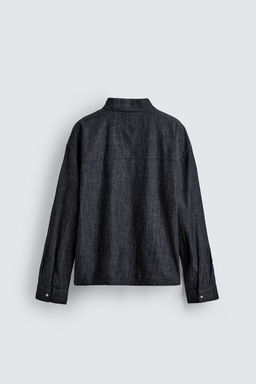 CAMISA POLO RELAXED FIT DENIM / ?ndigo - Zara фото 8