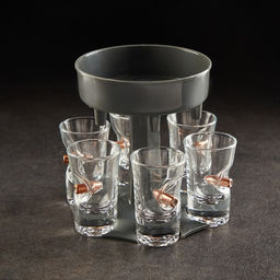 Набор непробиваемых стопок с наливатором Русская рулетка, 6 шт., 40 мл - Сима-ленд фото 8