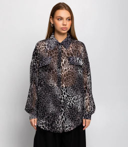 Рубашка #КТ6007 (2), серый,чёрный