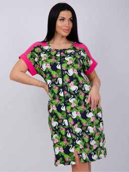 Халат "Анастасия" лебеди, трикотаж