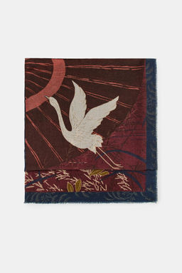 FLORAL PRINT SCARF - Zara фото 5