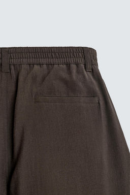 PANTAL?N FLUIDO PLIEGUES / Marr?n - Zara фото 9